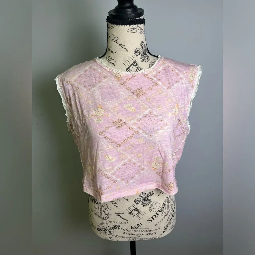 loveshackfancy ismay top pop of pink nwt size L